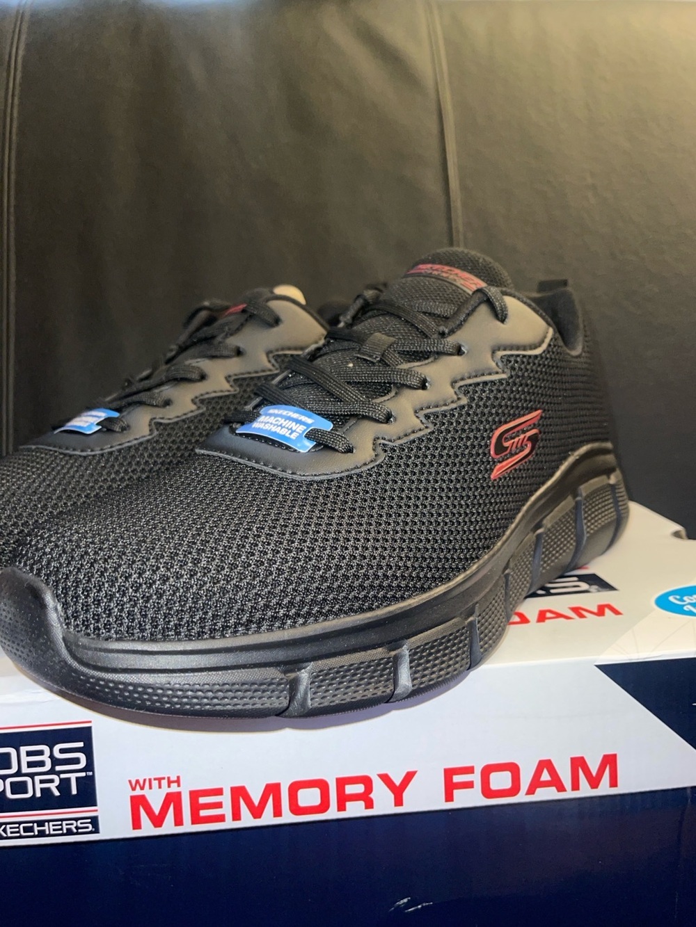Skechers Men’s B Flex Chill Edge Black Mesh Casual Sneakers Size 13 NWB HTF SIZE